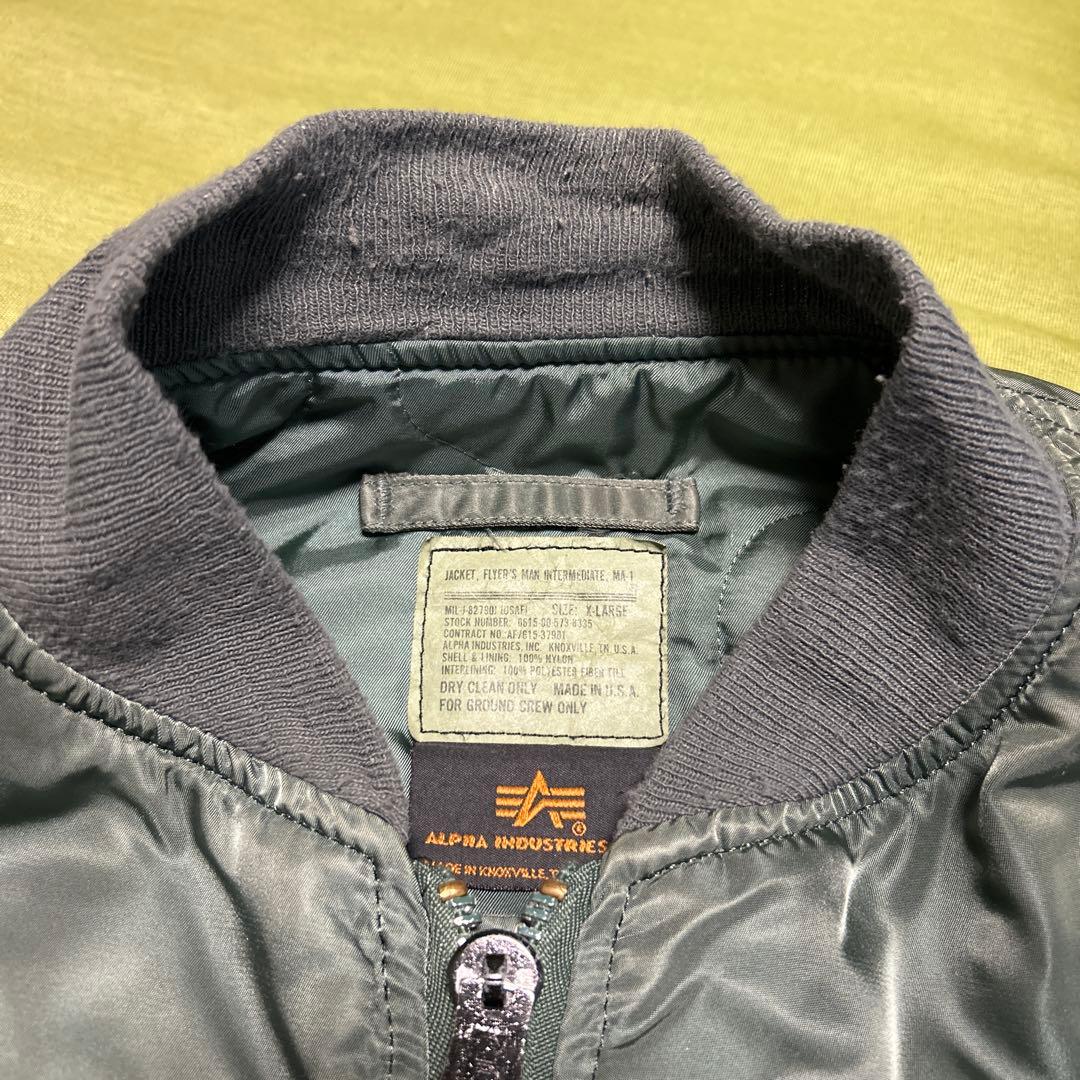 希少90s アルファインダストリーズ MA-1 USA製 美品