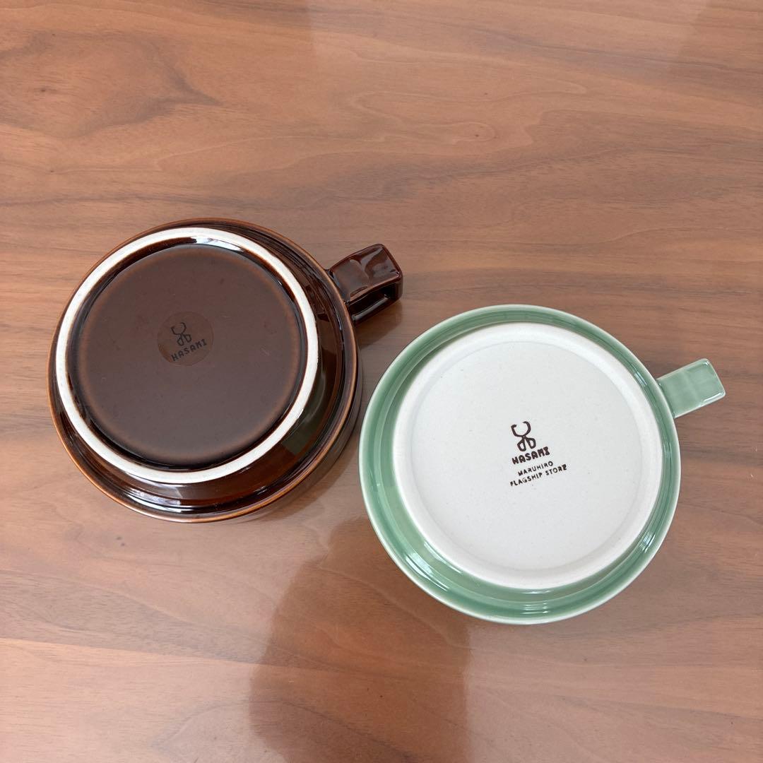 波佐見焼　マルヒロ　プレート ブロックマグ　4点セット