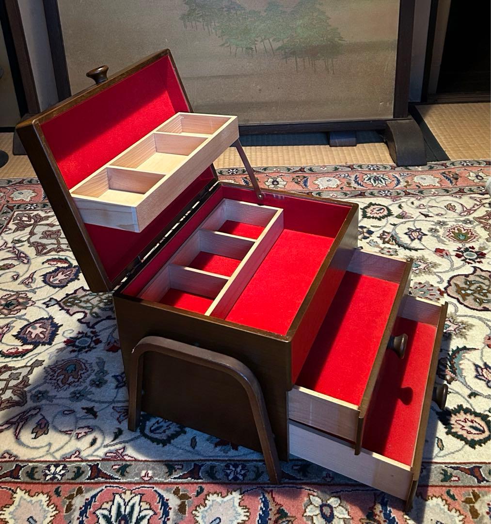 最終価格　木製　宝石箱　アクセサリー入レ　美品