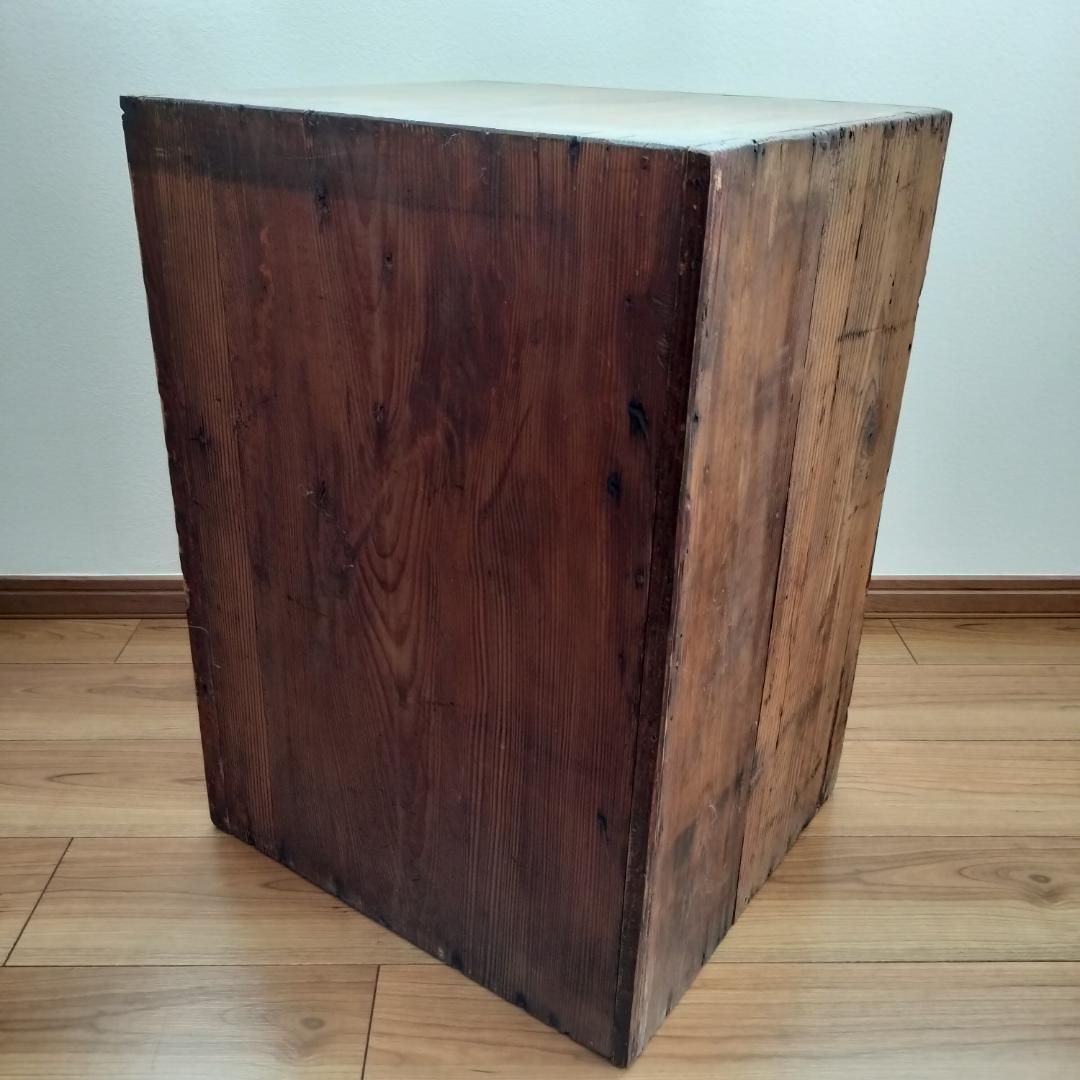 ［さらさらこ］昭和レトロ　ガラスキャビネット（木製収納棚）　水屋　古家具