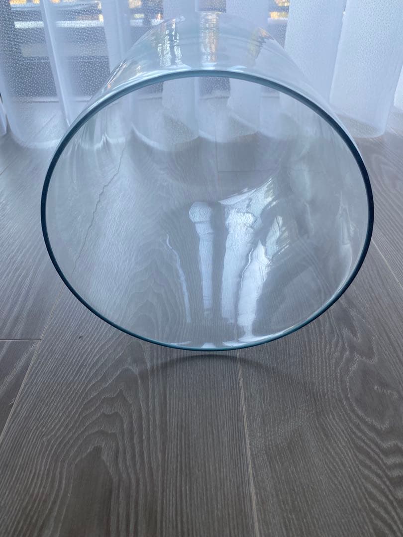 古いガラスドーム木台　 アンティークアトリエ飾り台ショーケース店舗什器