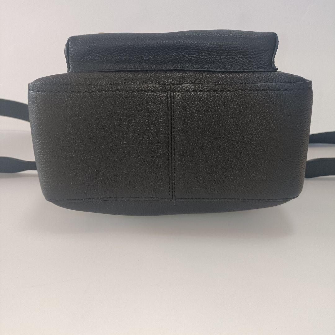 未使用に近い　COACH　ミニリュック　バックパック　ターンロック　シボ