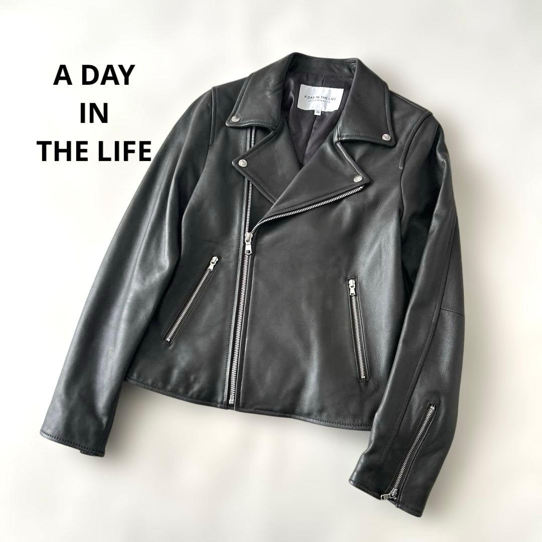 美品✨ユナイテッドアローズ レディース ダブルライダース ラムレザー ジャケット