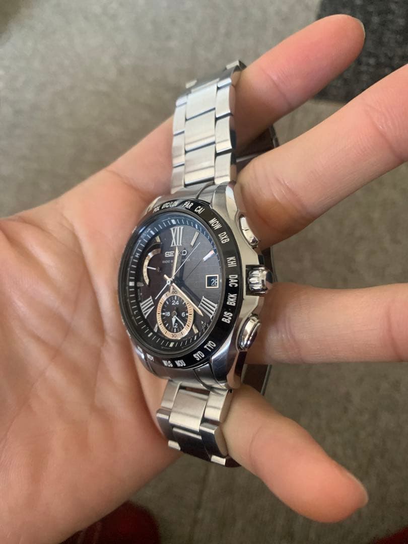 Akセイコー　ブライツ　ワールドタイム　8B54-0AE0