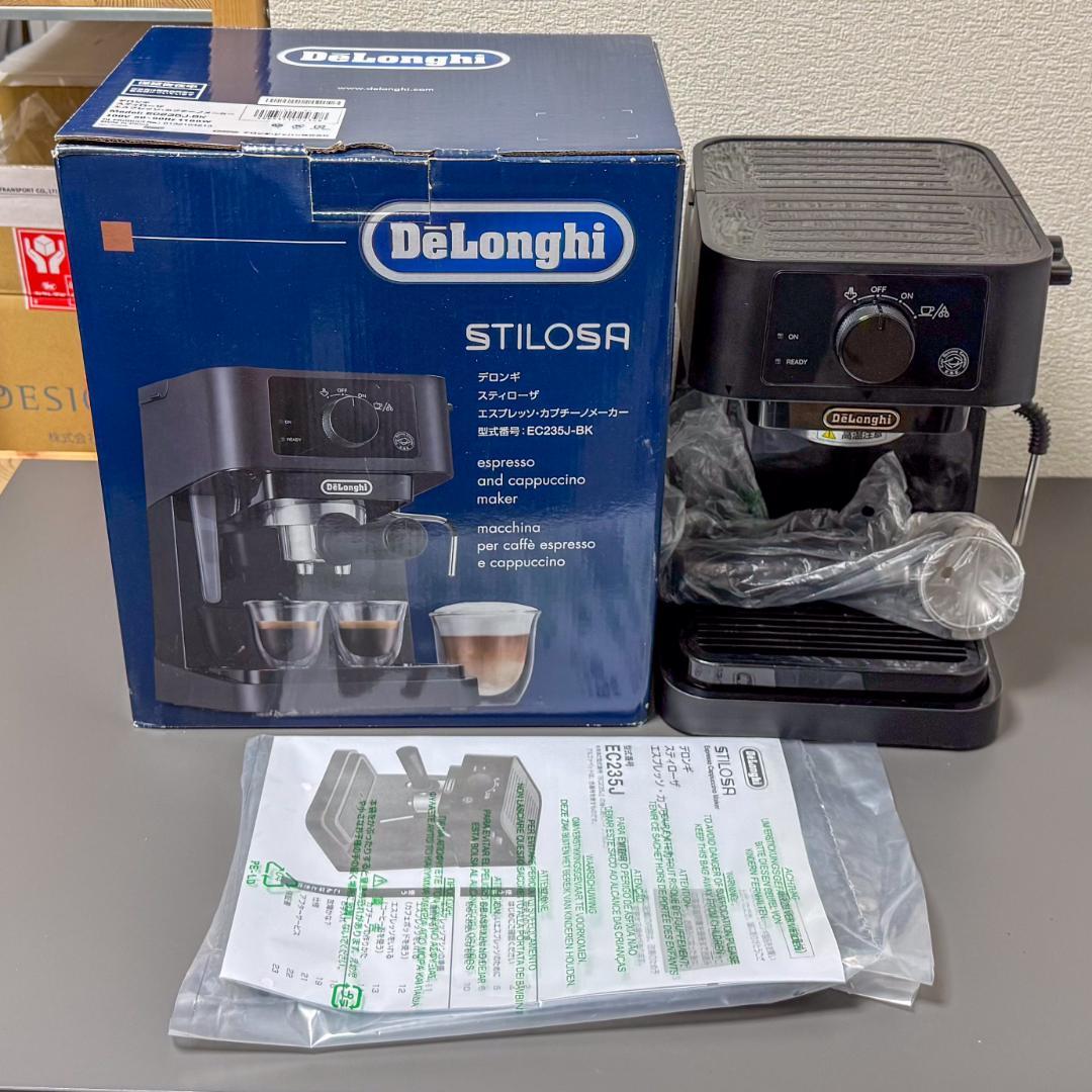 『訳あり』DeLonghi EC235J-BK スティローザ　エスプレッソマシン