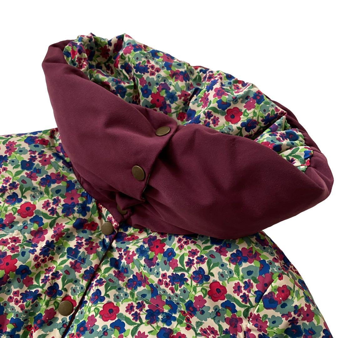 Jocomomola ホコモモラ 花柄 リバーシブル ダウンコート 42