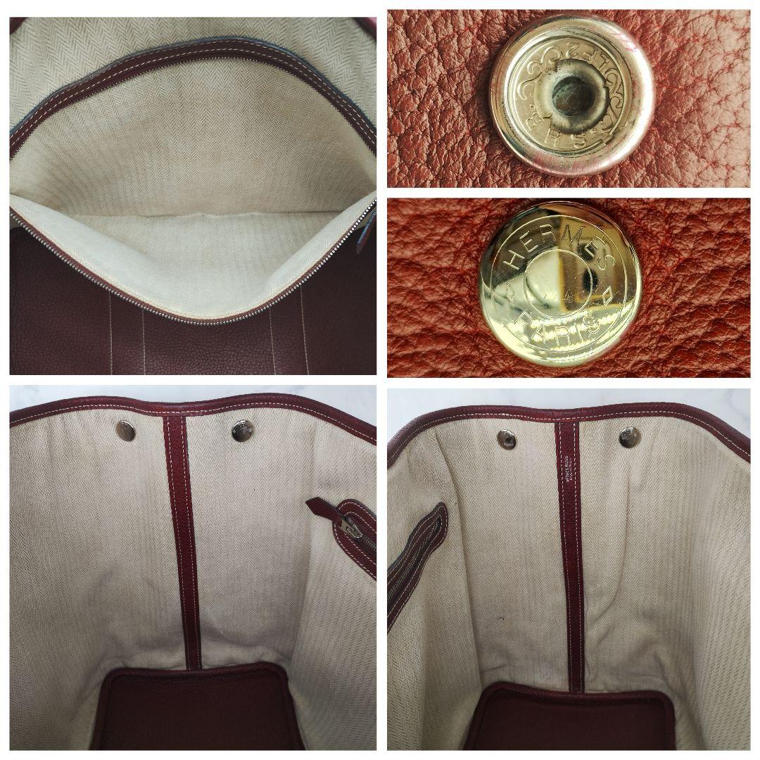 HERMES　ガーデンパーティ　ネゴンダPM　ルージュアッシュ　□K刻印