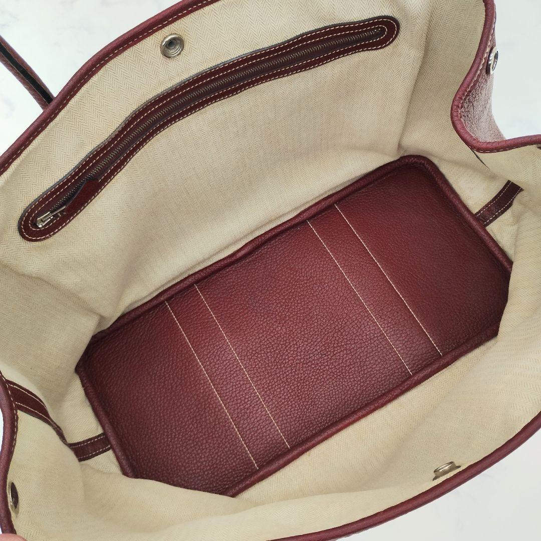 HERMES　ガーデンパーティ　ネゴンダPM　ルージュアッシュ　□K刻印