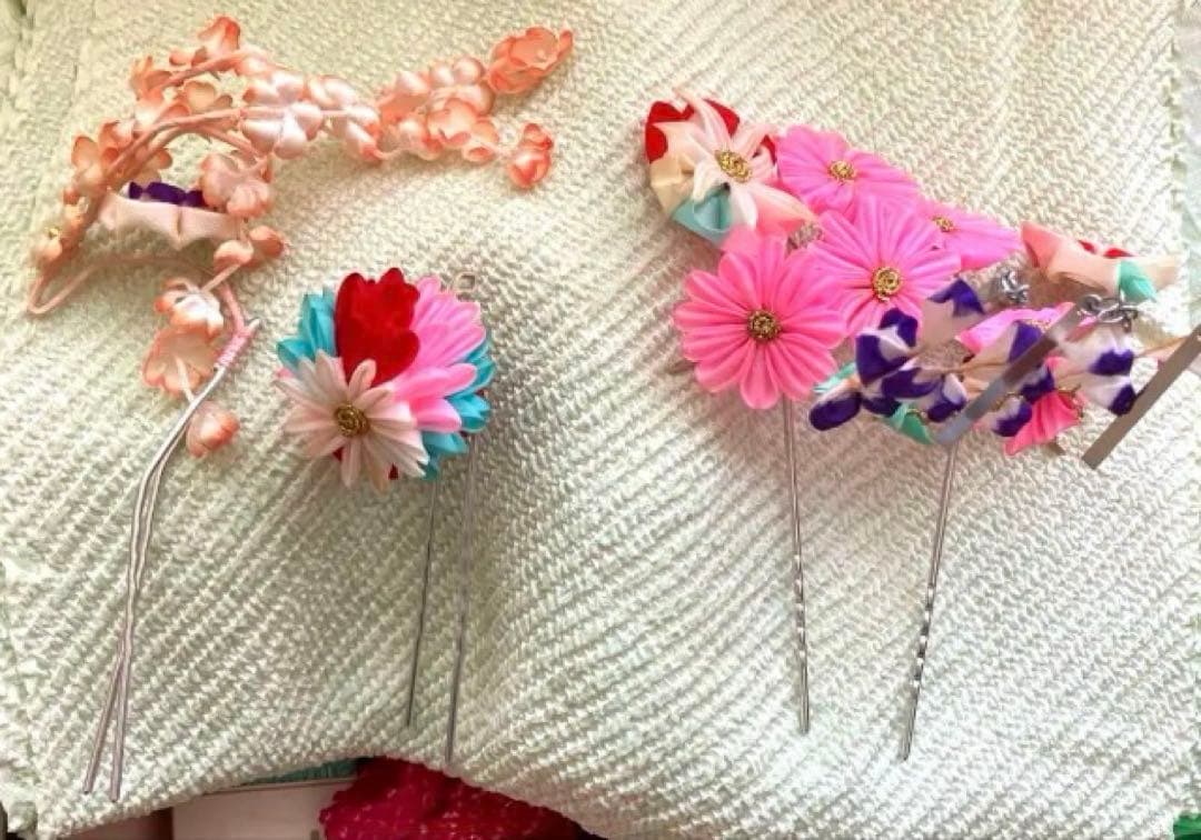 豪華総絞り‼️七五三用着物　大手百貨店扱い　着付け用小物一式付属