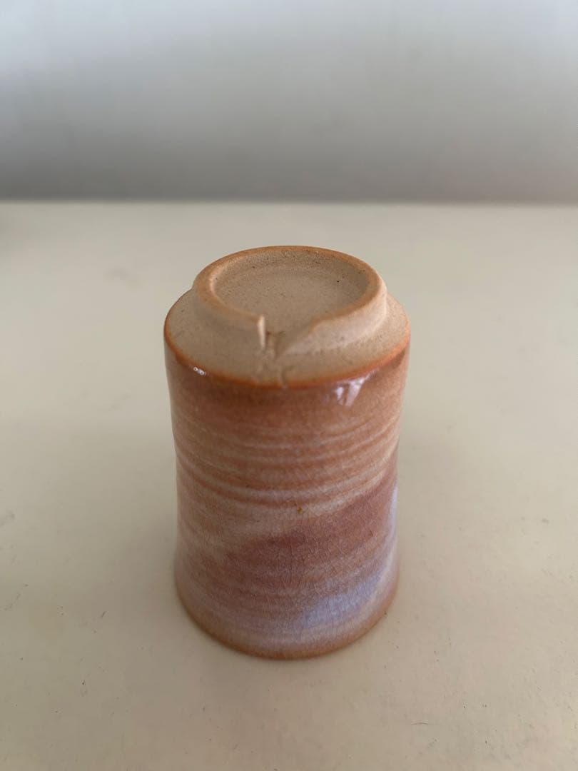 萩焼と本郷焼【閑山窯】の湯呑みと欅の茶托セット