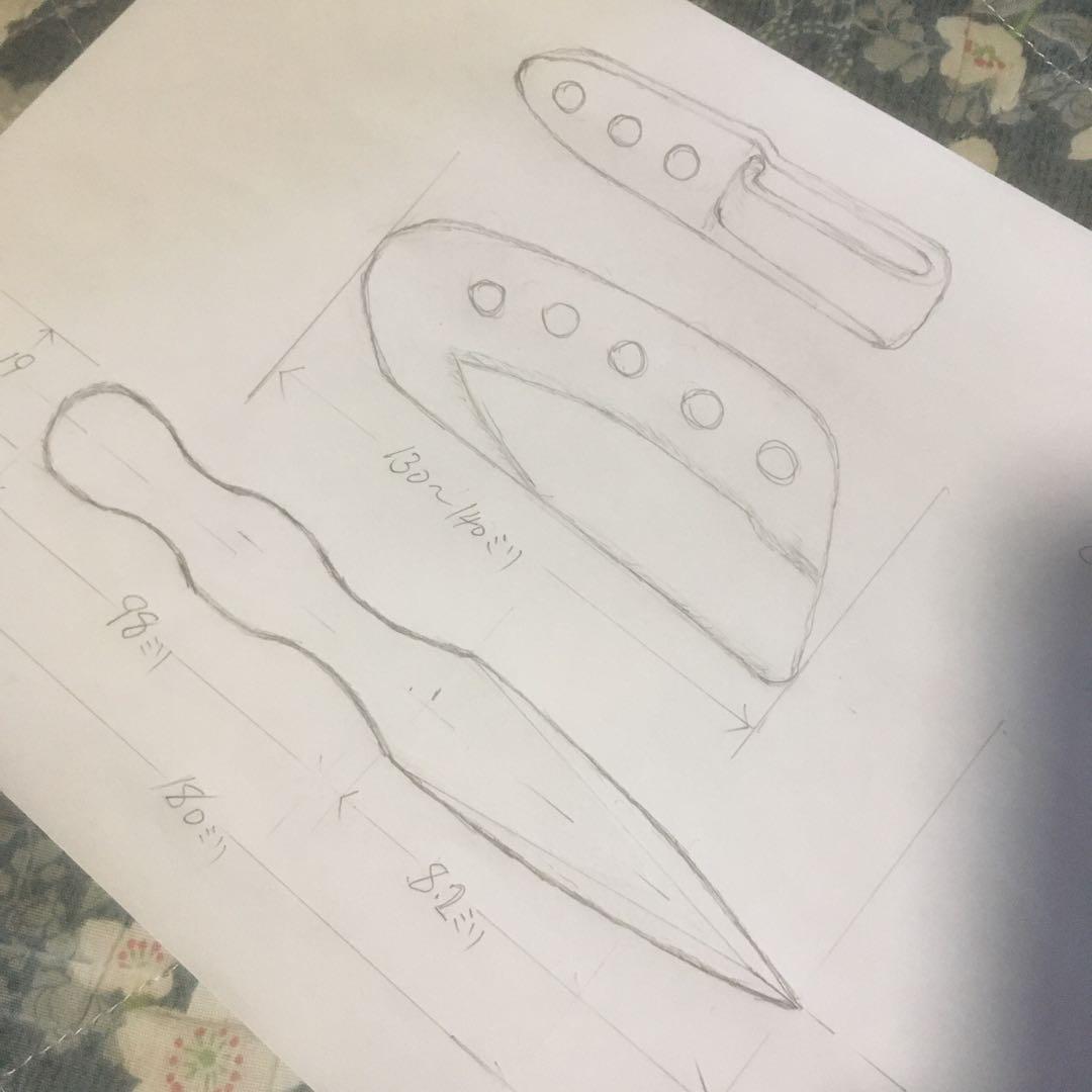 戦闘者∴ 様　確認用　custom order　トレーニングナイフ刃無し