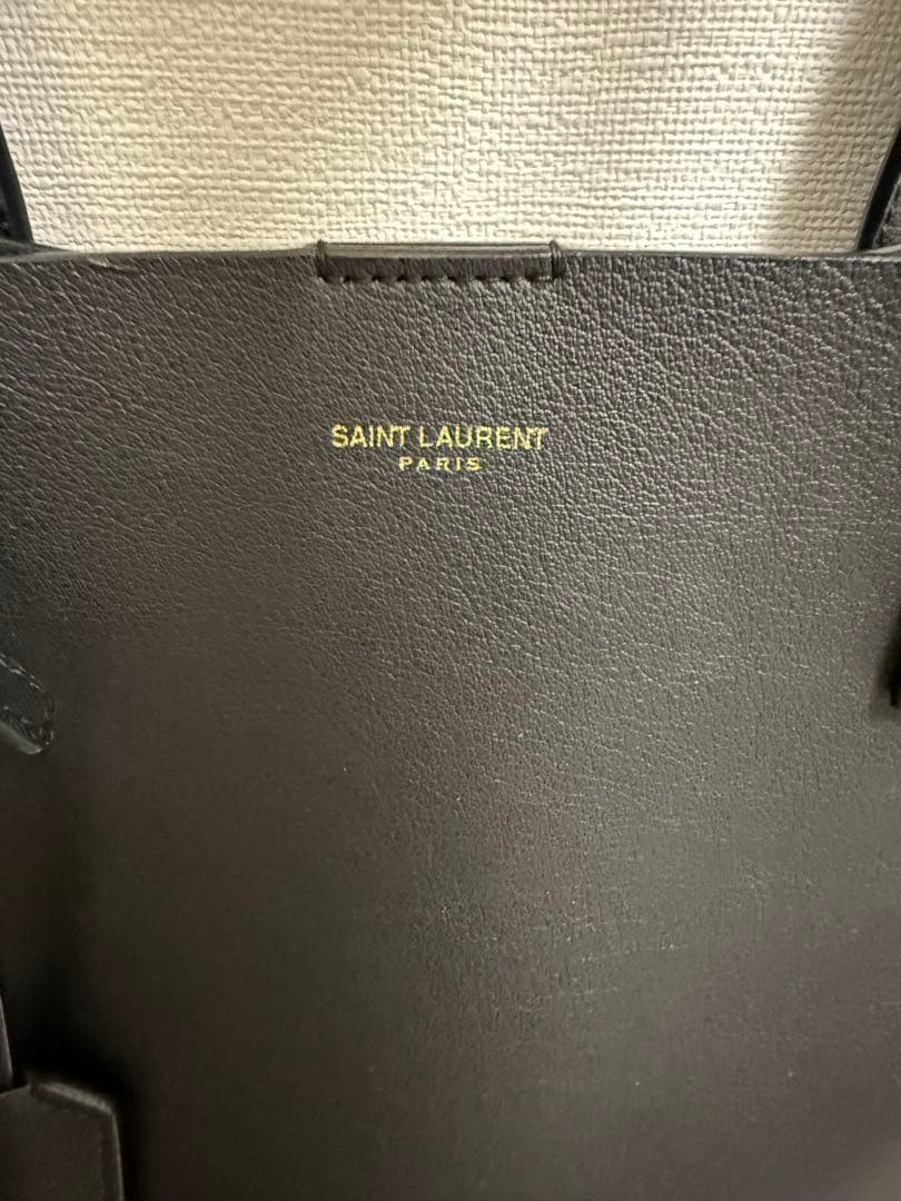 【布ケース付】YSL 黒 トートバッグ　サンローラン A4