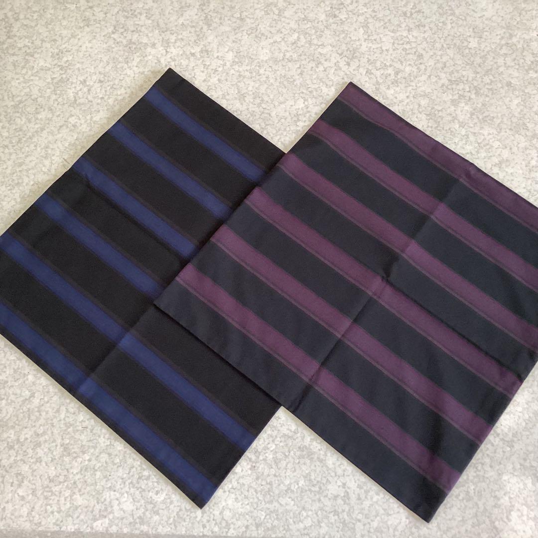 小倉織　縞縞　クッションカバー　¥9350×2枚