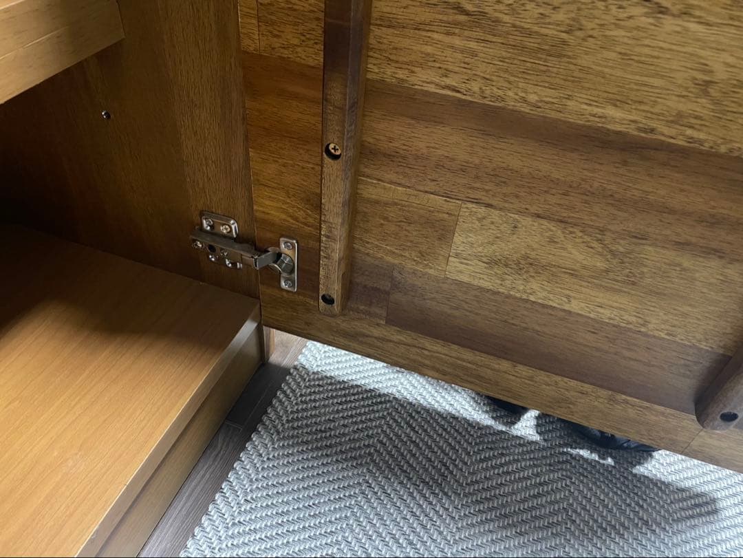 【美品】unico SWELLA カップボード ブラウン