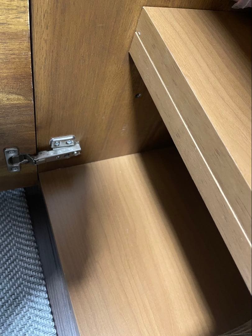 【美品】unico SWELLA カップボード ブラウン