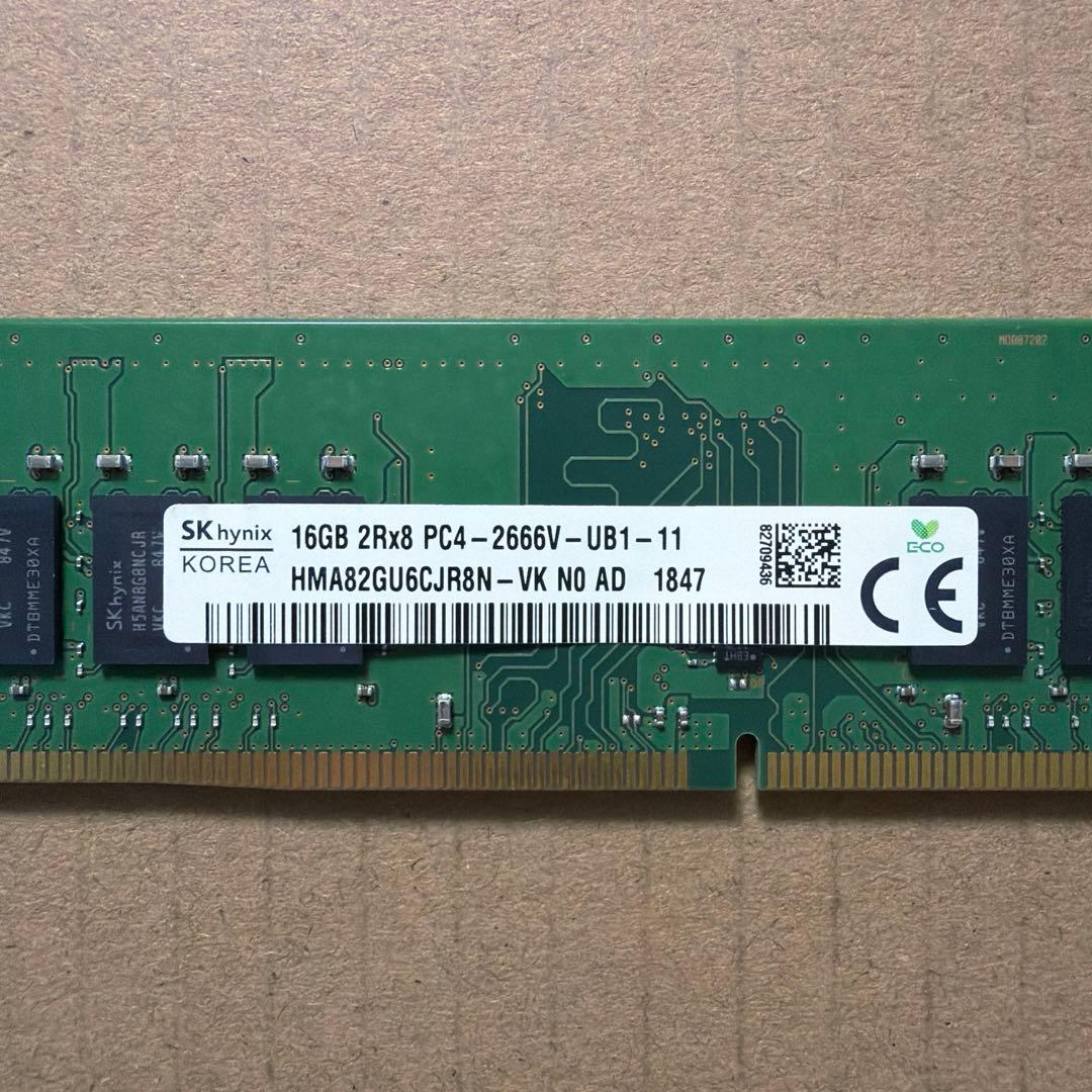 [09] デスクトップ PC メモリ16GB DDR4 2666