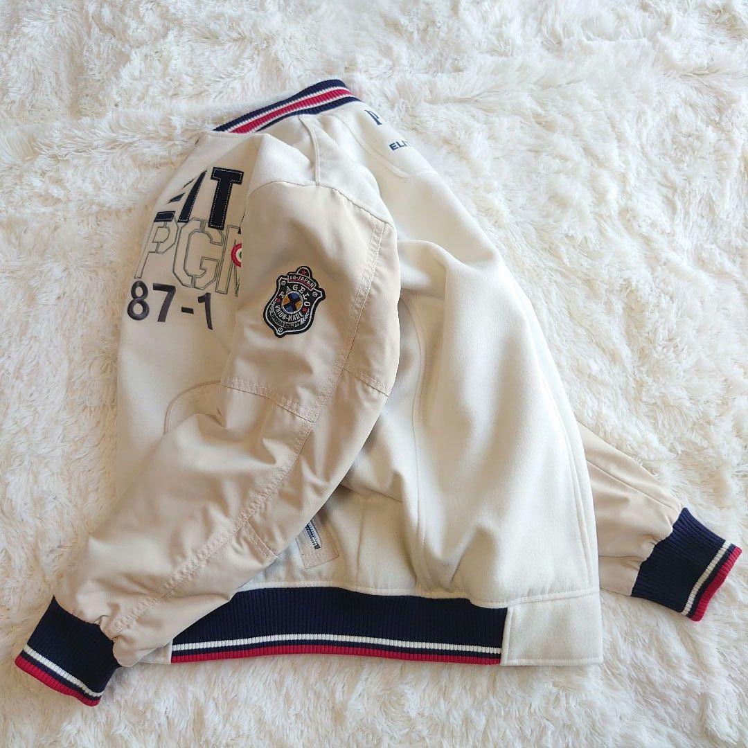 【極美品】パジェロ ワッペン ロゴ刺繍 フルジップ ブルゾン ジャケット L