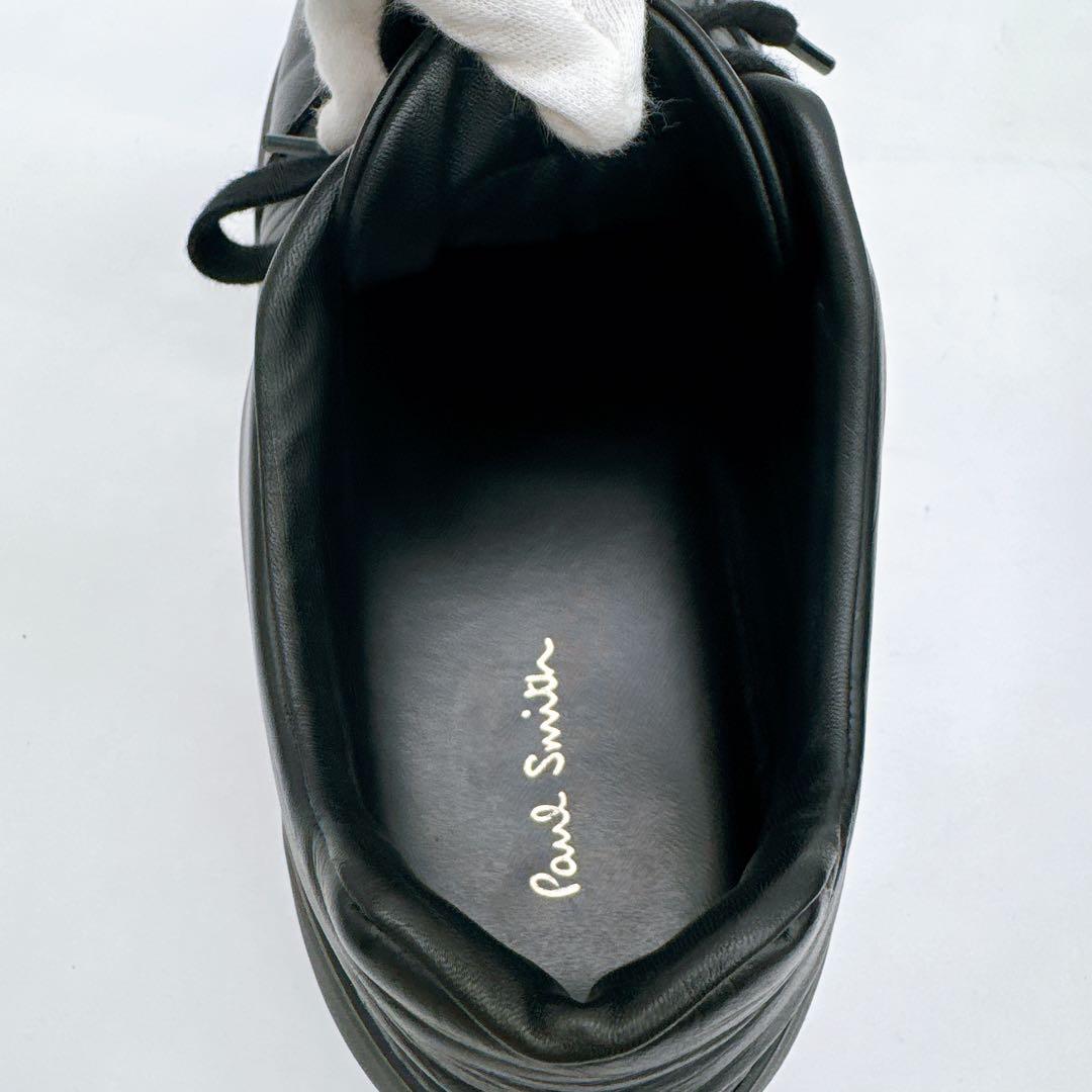 【ポールスミス】レザーローカットスニーカー size9 ブラック系