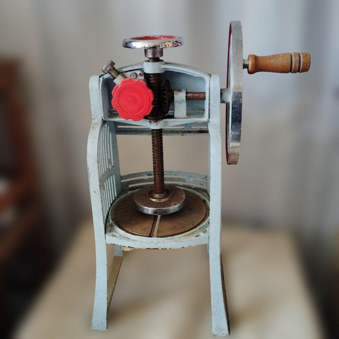 昭和レトロ　手動　かき氷機　初雪　Hatsuyuki
