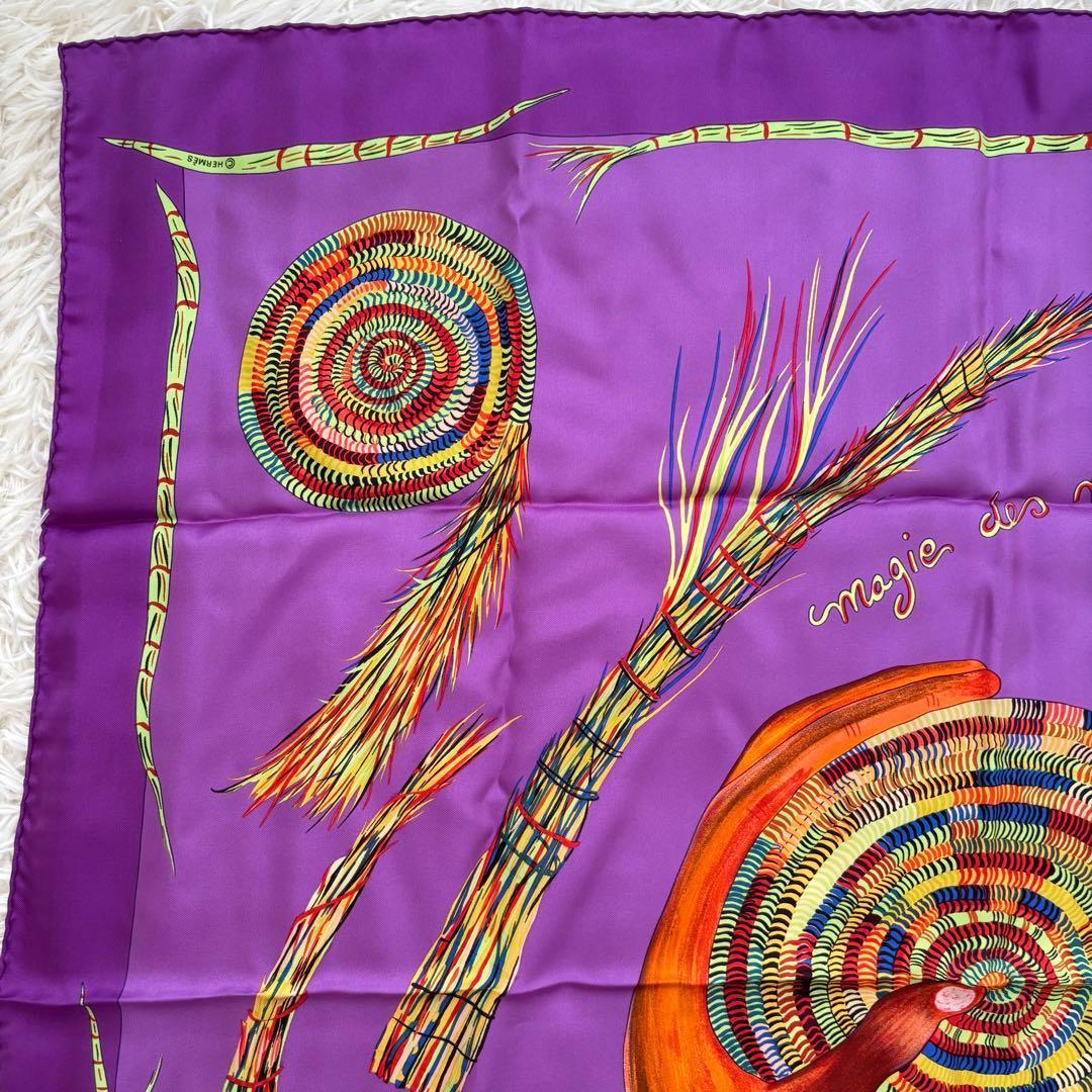 美品◇HERMES エルメス カレ90 【手仕事の魅力】 シルク スカーフ