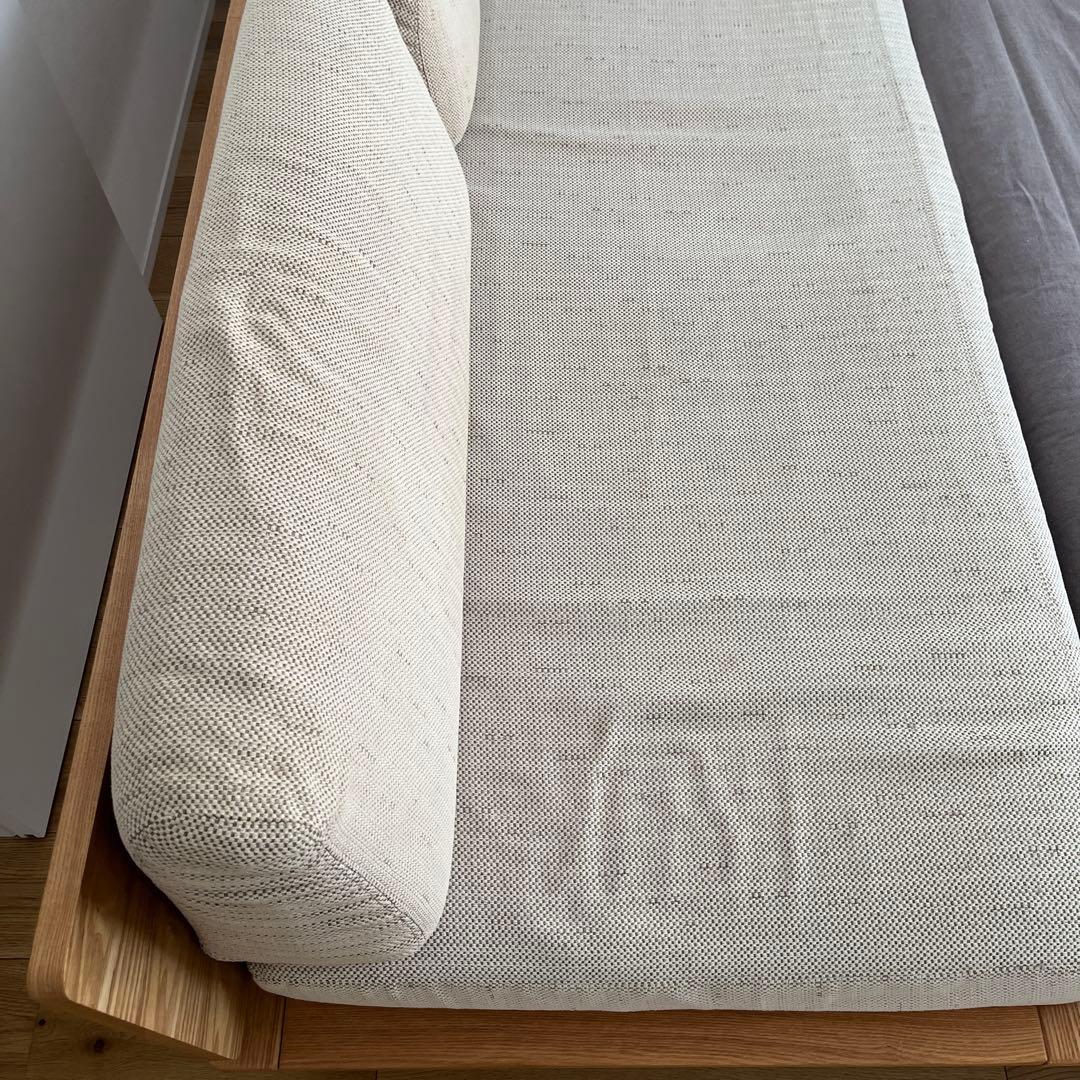 無印良品 木製ベッドフレーム用クッションパーツのみ ソファベッド セミシングル