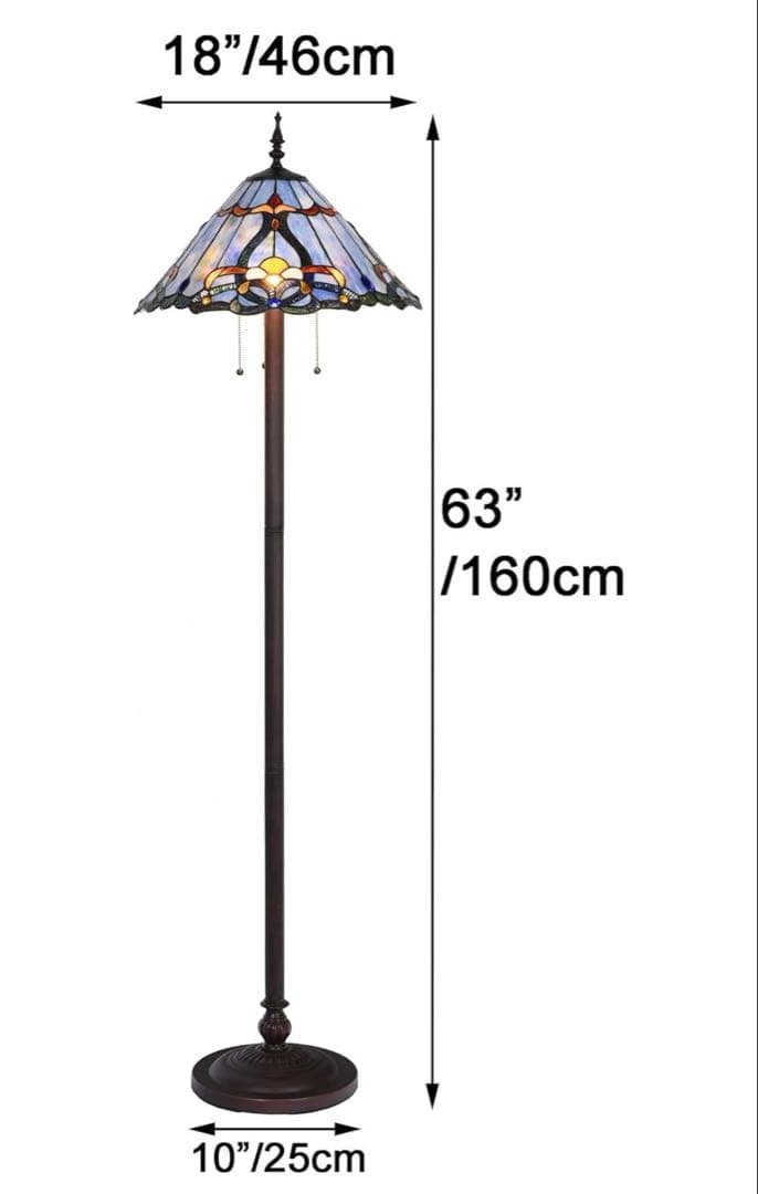 希少　BIEYE 照明　フロアライト　フロアスタンドライト　ステンドグラス