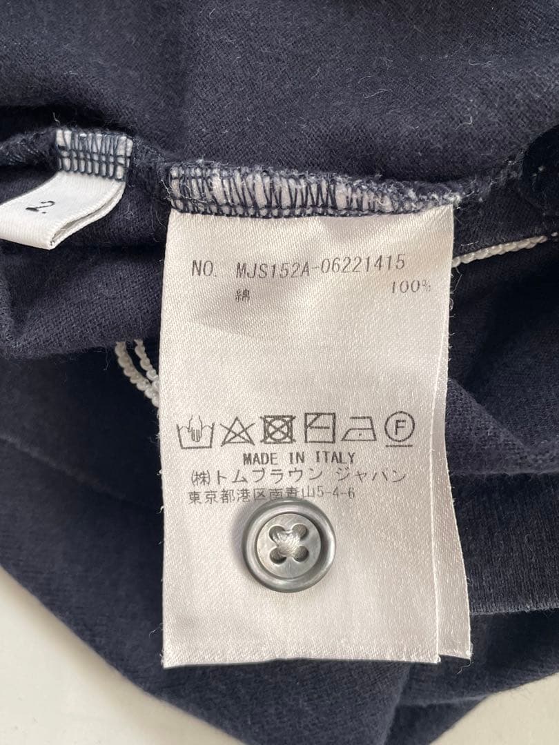 か*や様 THOM BROWNE トムブラウン ネイビー Tシャツ イタリー製