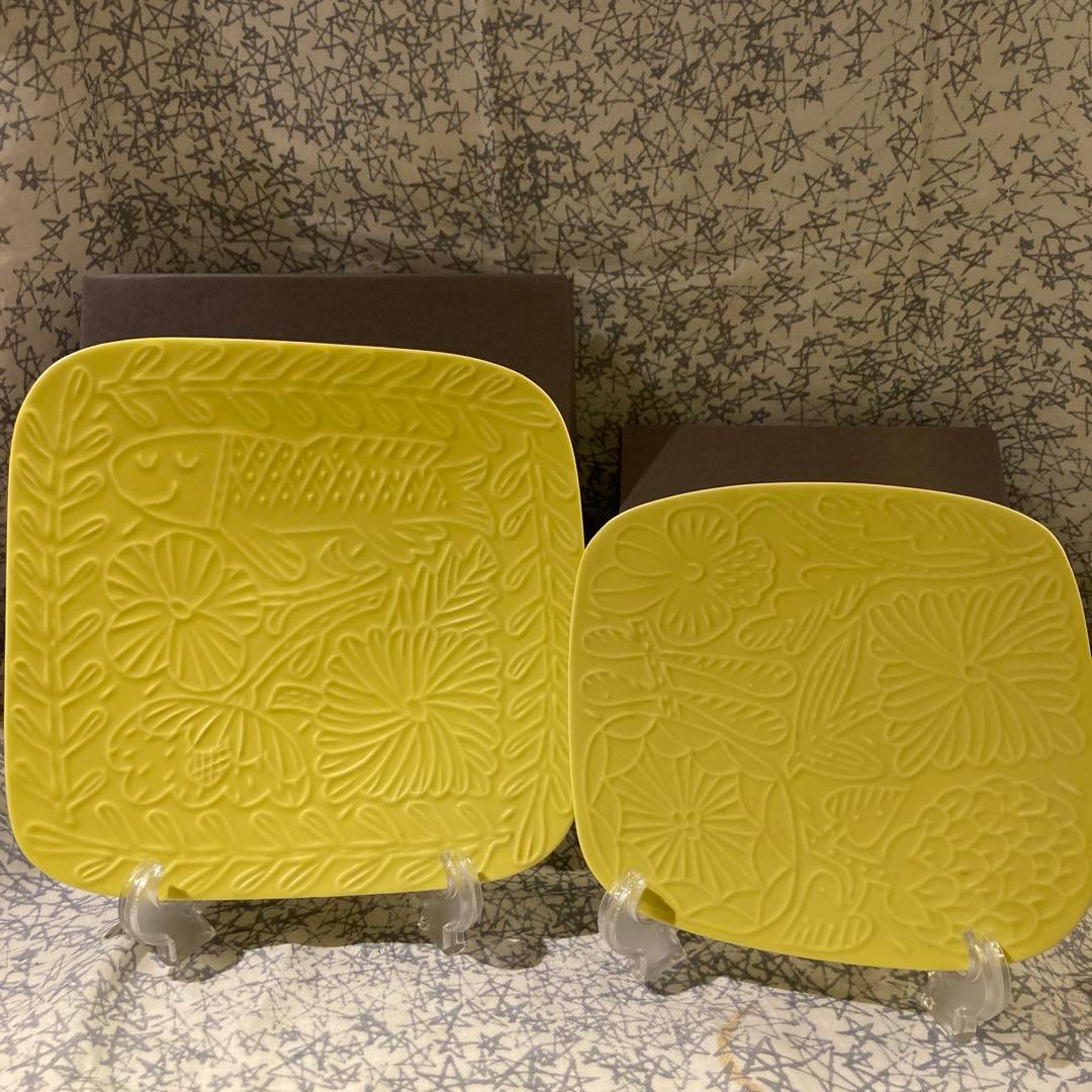 イイホシユミコ　鹿児島睦　floroプレート　ミモザイエロー　S M