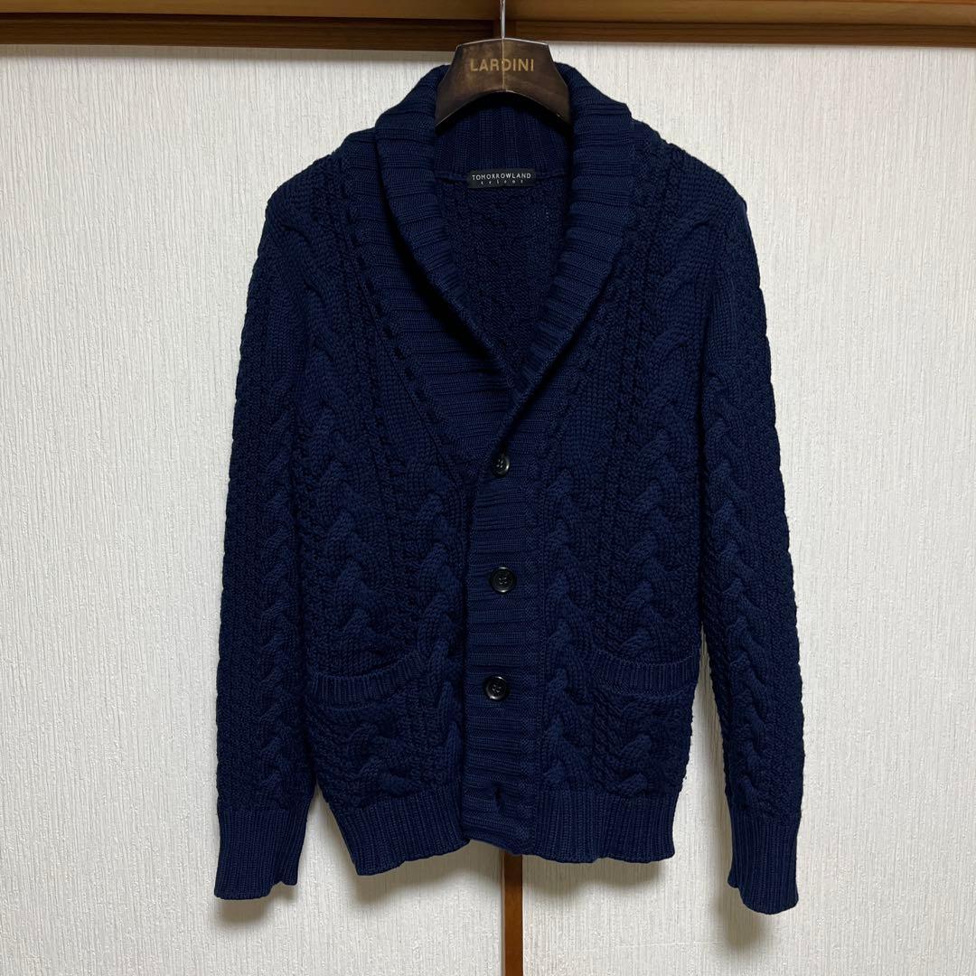 【極美品】TOMORROWLAND tricot ショールカラーカーディガン