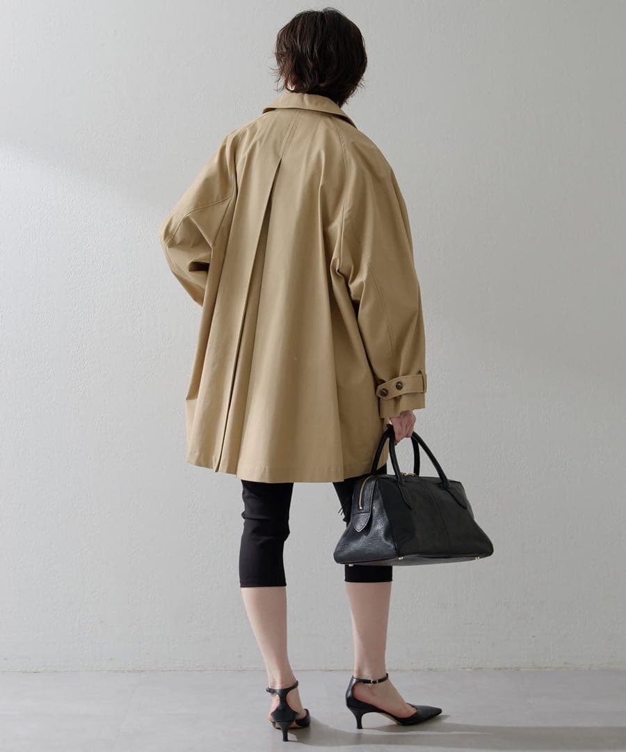 ウィムガゼット THE PAUSE ショートバルマカンコート ベージュ