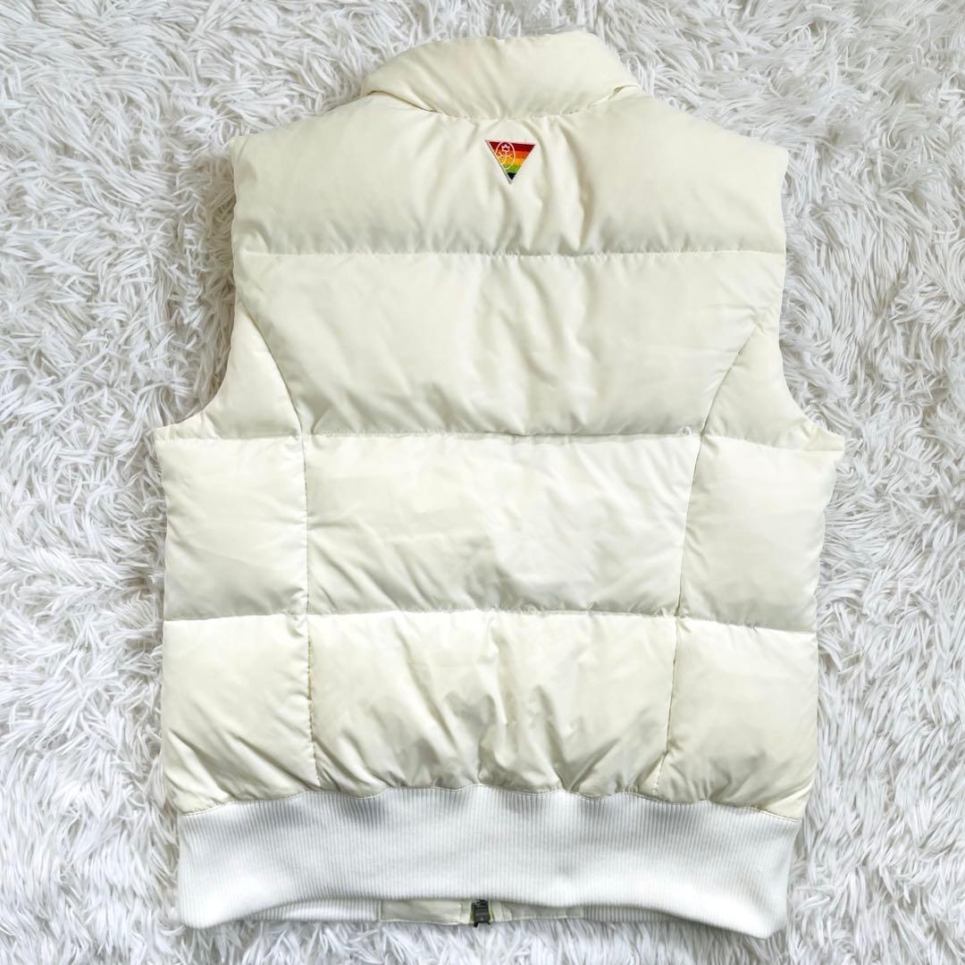新品 未使用 カステルバジャック ダウンベスト ゴルフ ホワイト ワッペン 2