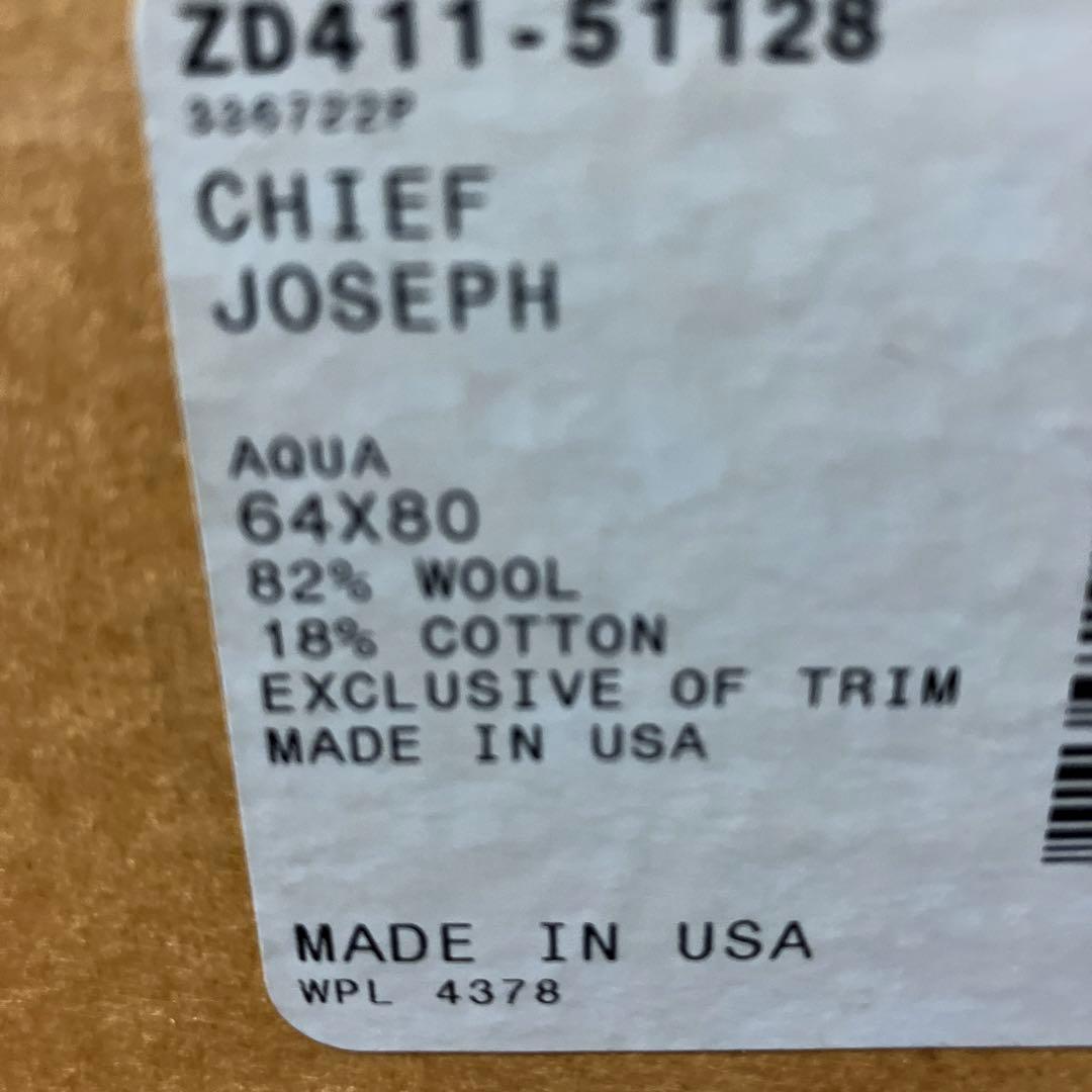 Pendleton Chief Joseph ウールブランケット　ターコイズ