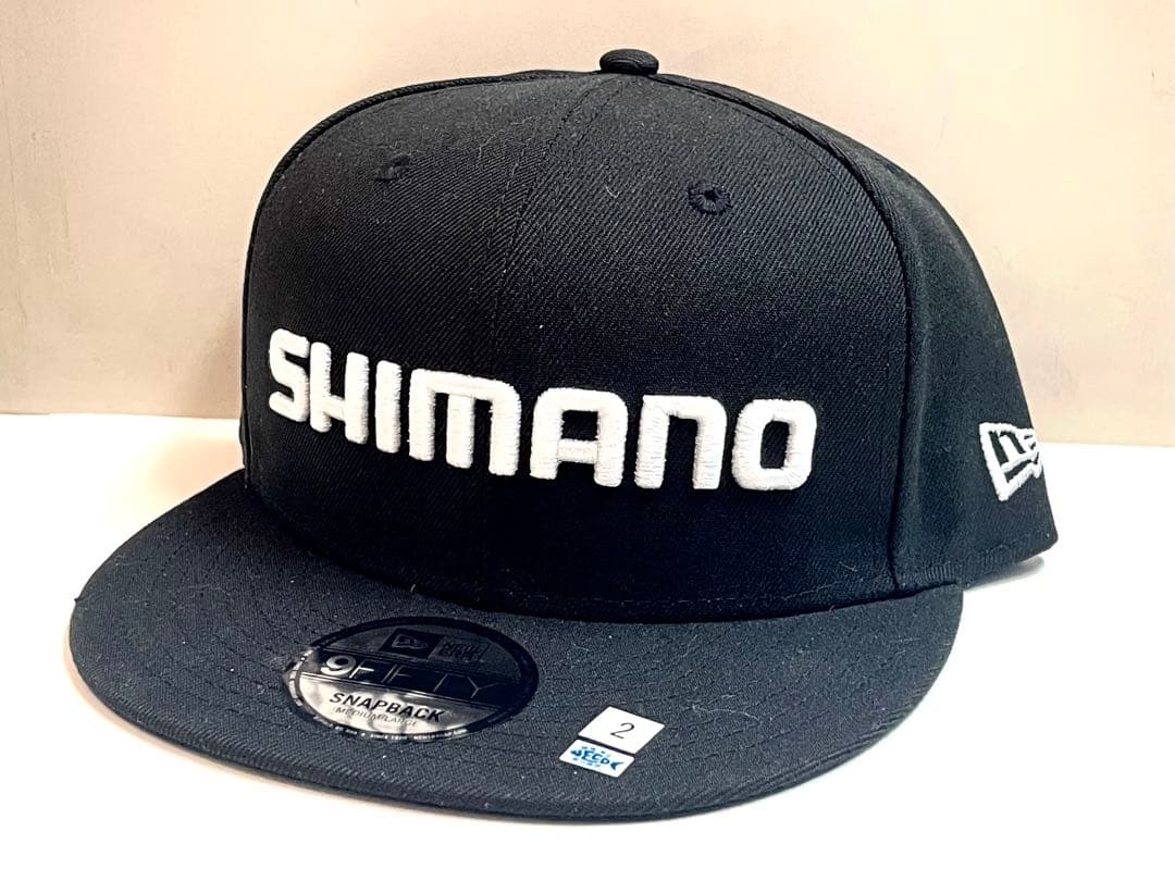 限定品 釣りフェス2025 ニューエラxシマノ ロゴキャップ 黒x白ロゴ 新品
