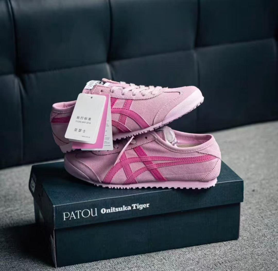 パトゥ オニツカタイガー コラボ スニーカー ピンク