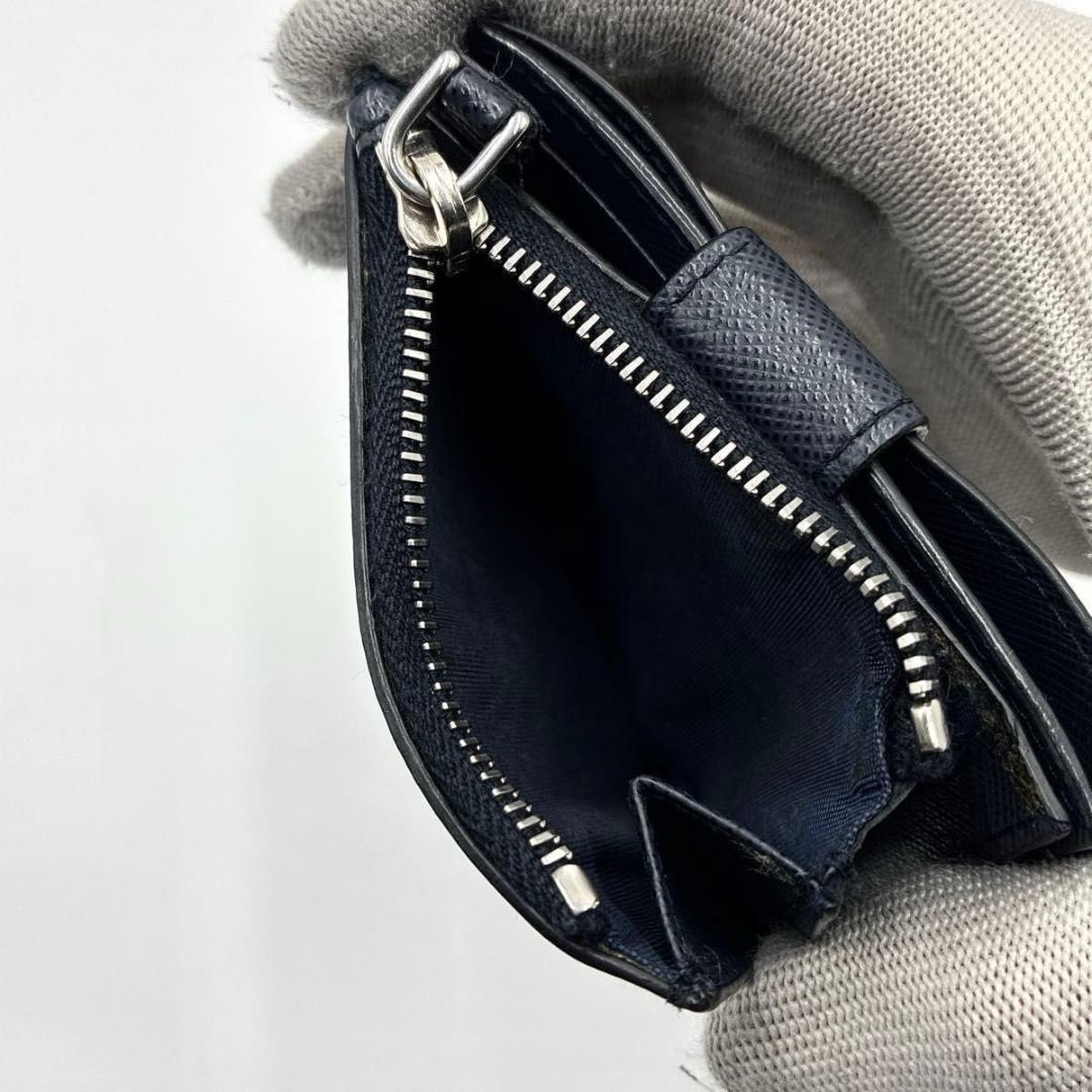 美品 付属品有 プラダ フラグメントケース ケース サフィアーノレザー