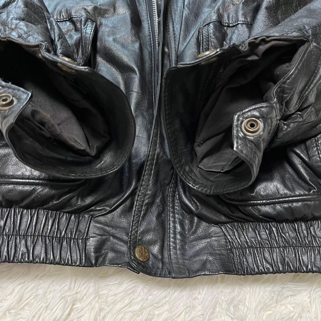 希少✨️本革 ラムレザー ジャケット　ファー ライナー付き　チェキアンラム