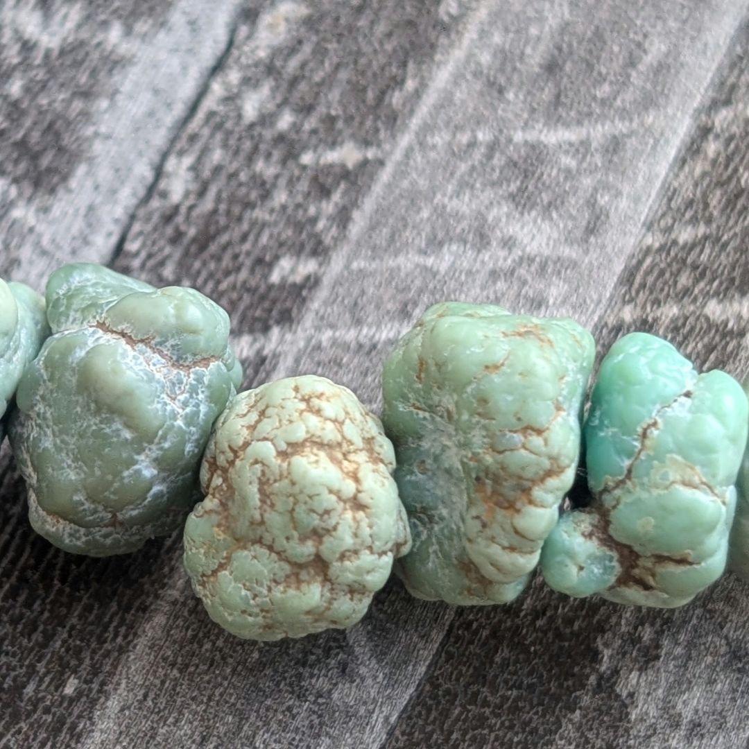 レア！ハンドメイドのブレスレット　ダメイル　damele 　ターコイズ
