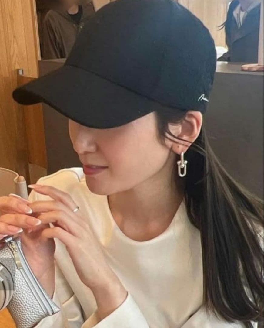 maison de dolce. point cap ブラック　撥水