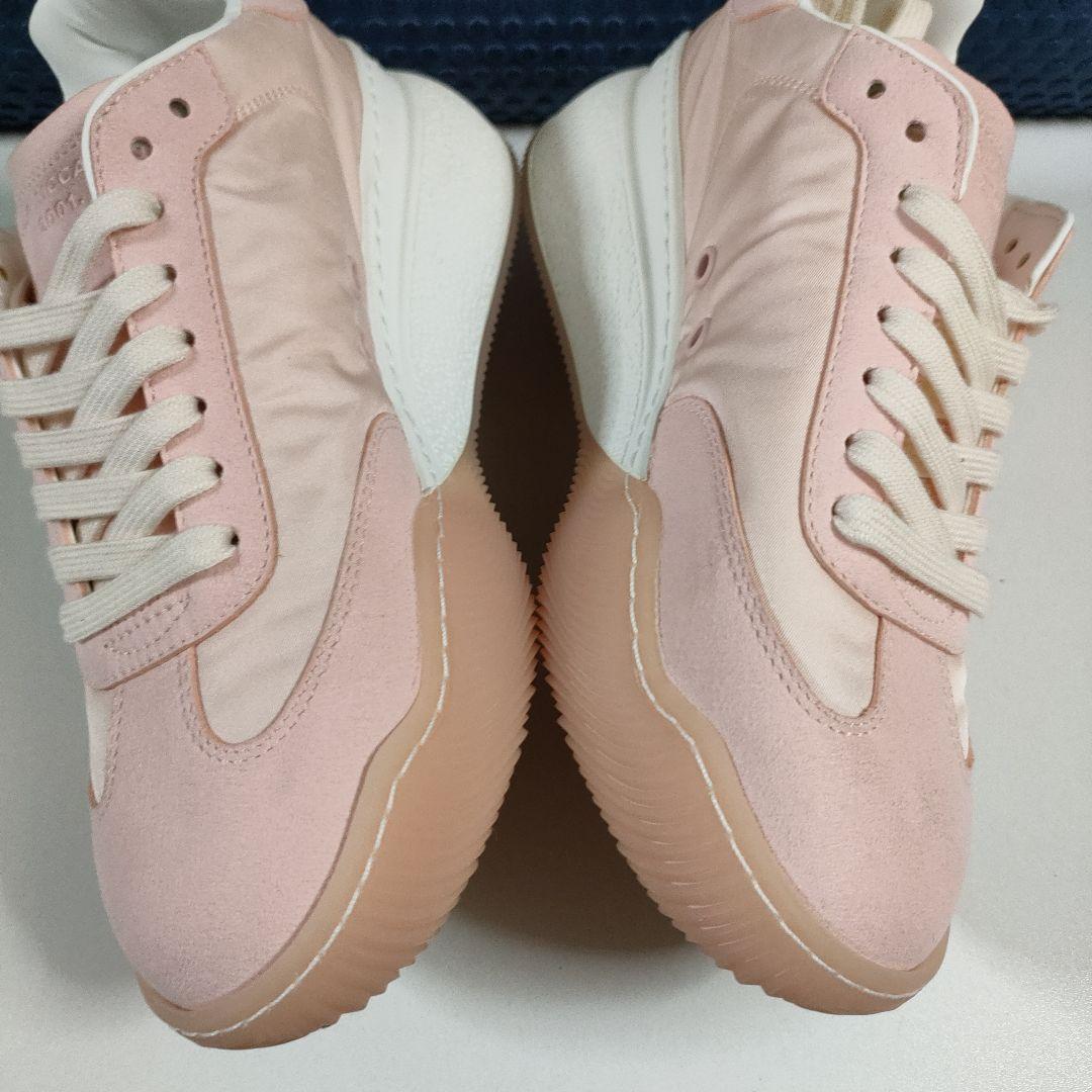 37希少※ディズニー　ミッキー　✕コラボステラマッカートニーループ厚底スニーカー