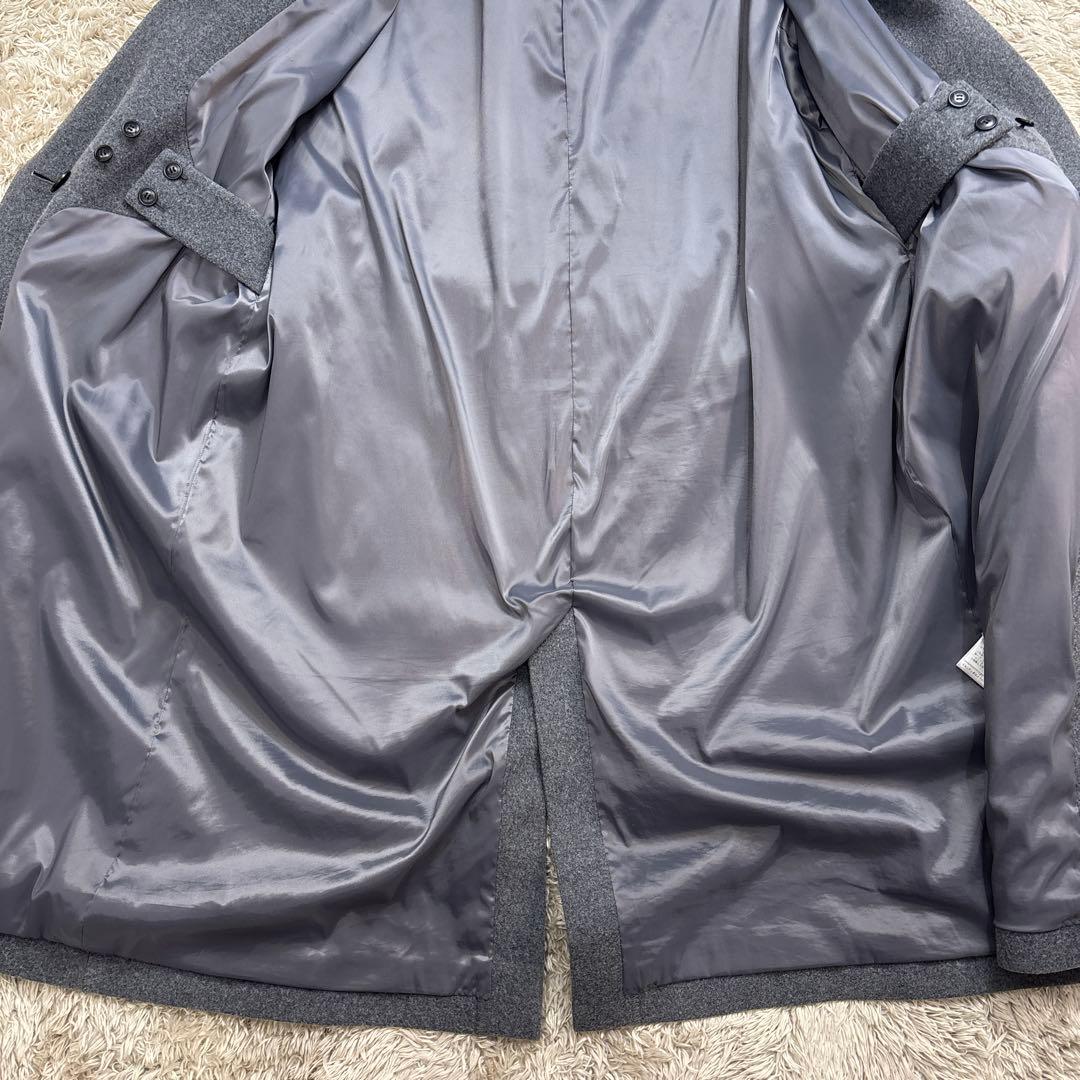 「冬のお出かけも私らしく」3WAYアレンジ襟のかろやかチェスターコート　グレー