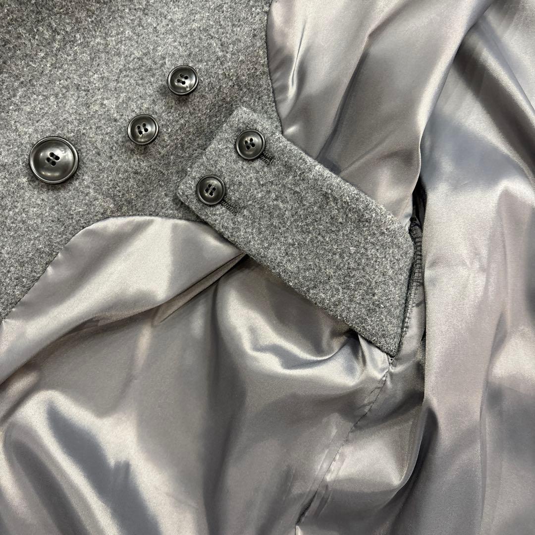 「冬のお出かけも私らしく」3WAYアレンジ襟のかろやかチェスターコート　グレー