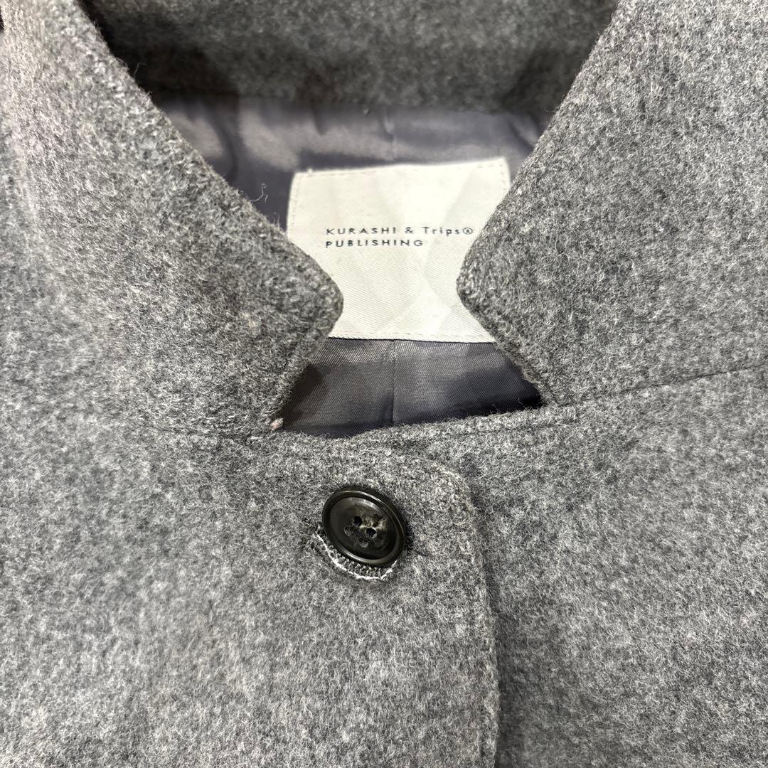 「冬のお出かけも私らしく」3WAYアレンジ襟のかろやかチェスターコート　グレー