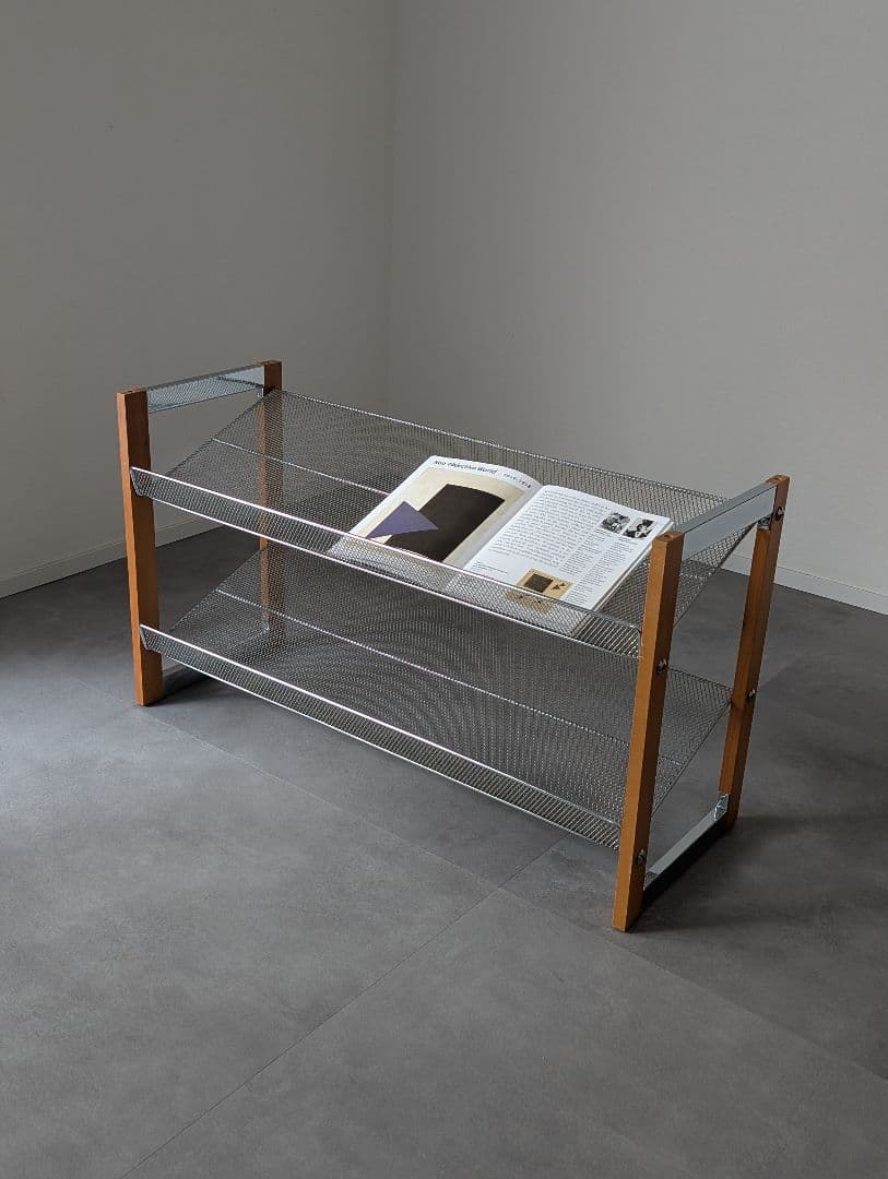 USED/エキスパンドメタル マガジンラック シューズラック インダストリアル