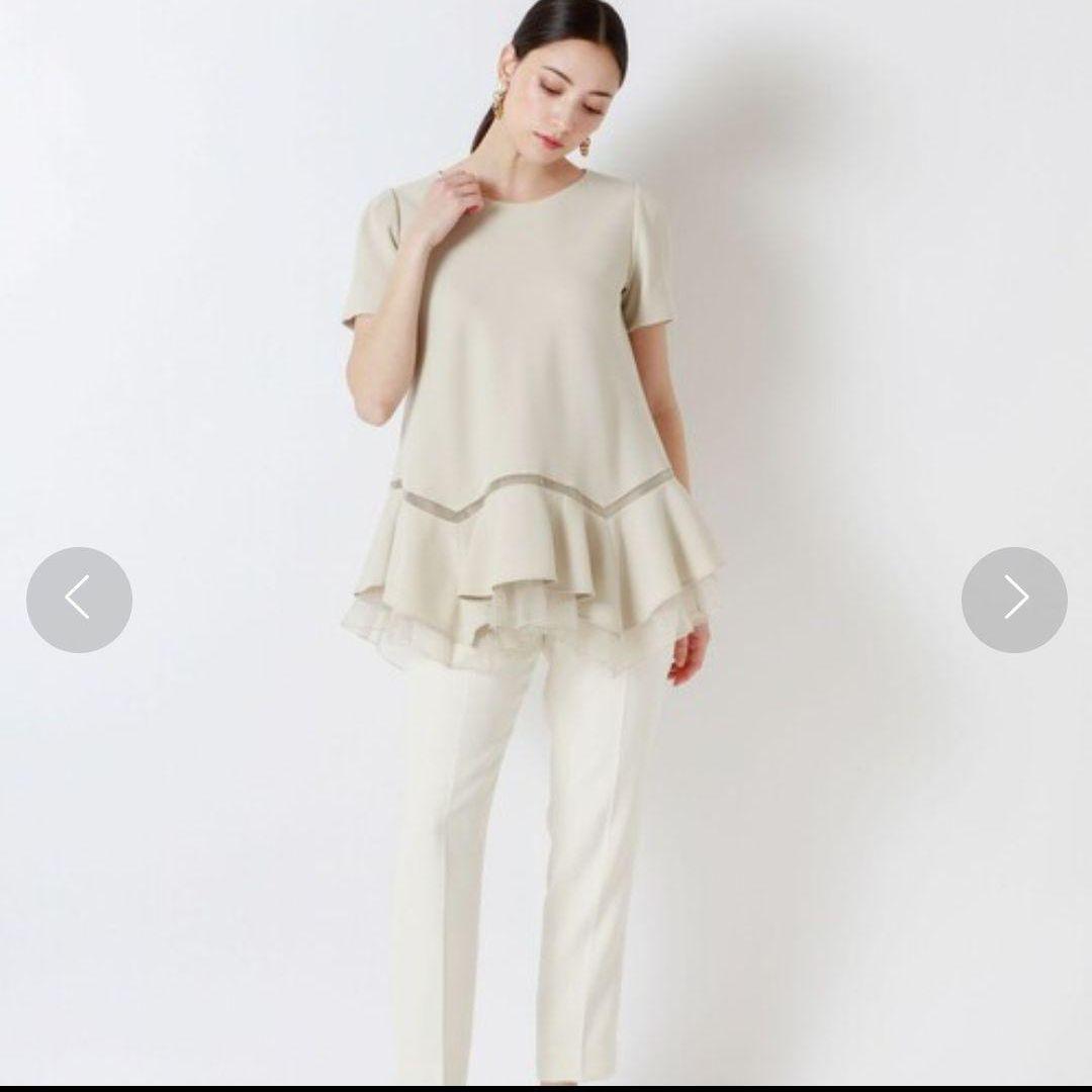 お値引き！エポカsize40トリアセクロスデザインブラウス