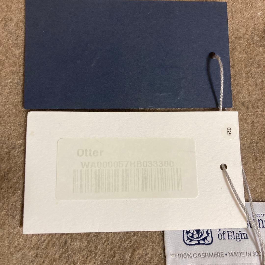 Johnstons of Elgin カシミヤマフラー 中判　正規代理店タグ付き