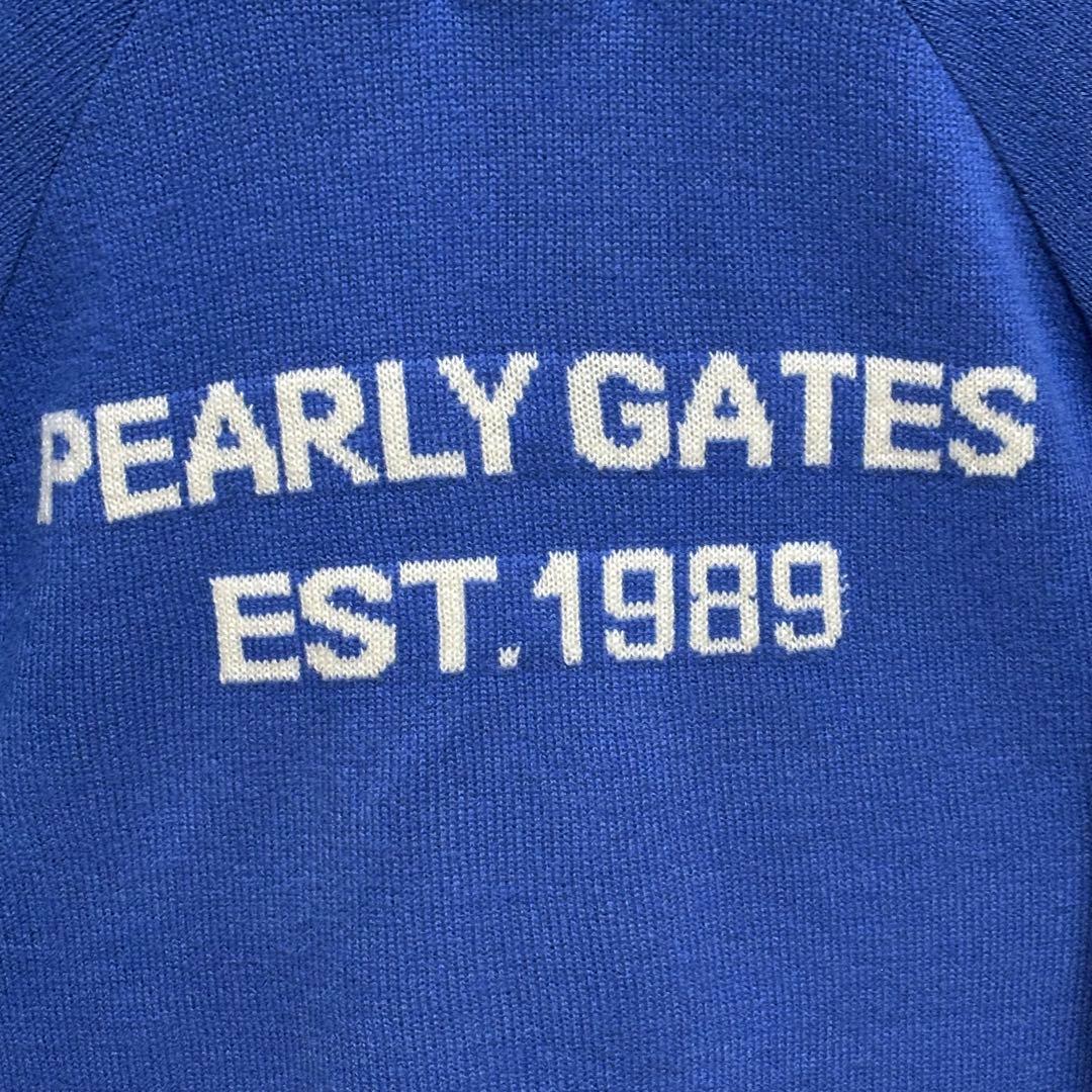 パーリーゲイツ　ニット　ジャケット ジップアップ　裏地あり　ウール混　1