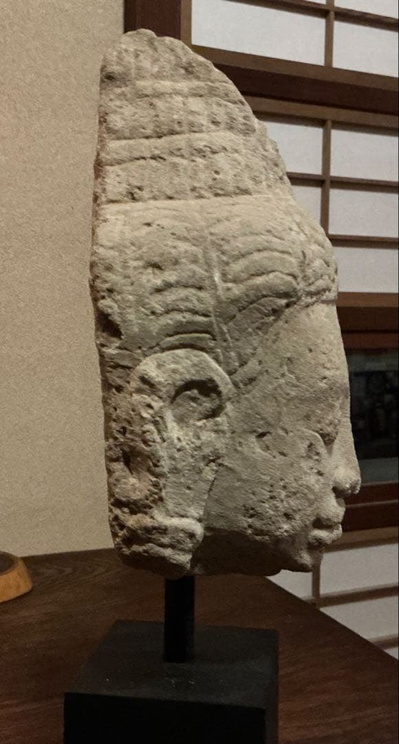 o*0様 クメール彫刻　仏頭