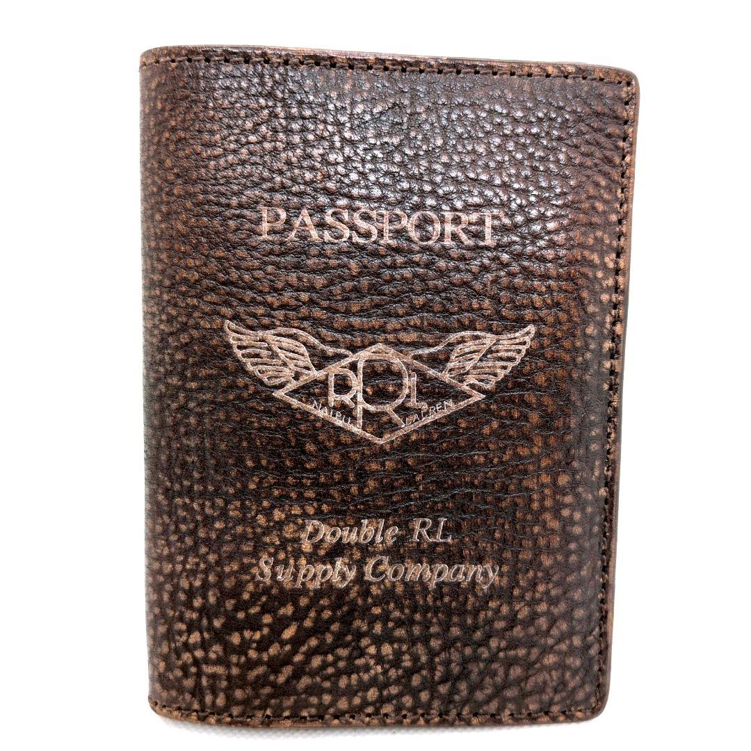 【極美品】RRL　レザー　パスポート　ケース　カードケース　シボ革　アメカジ