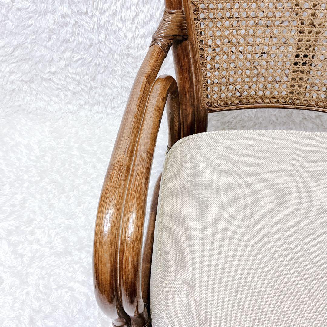 ラタン 椅子 座椅子 チェア 籐 回転