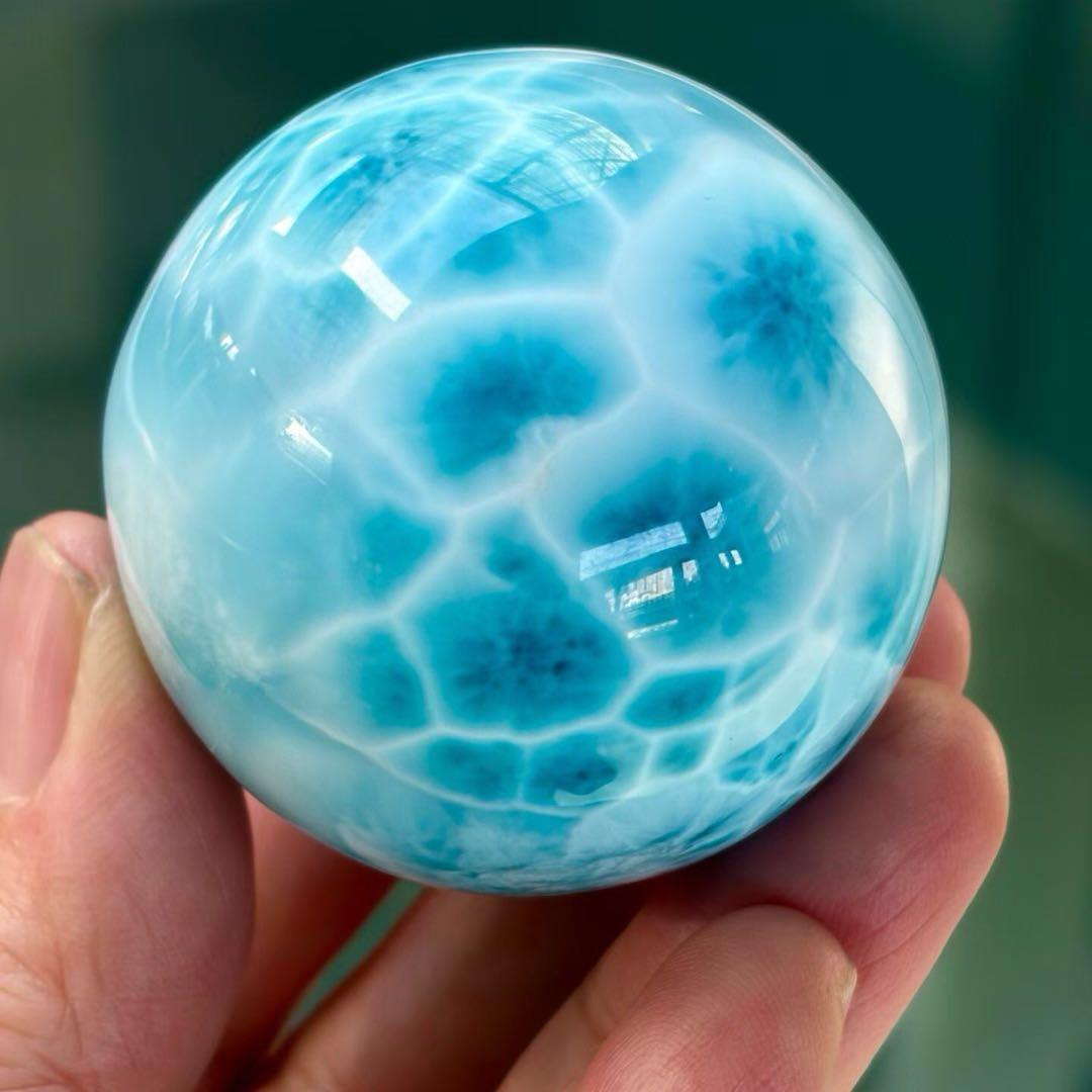 ⭐︎【極上品】天然 ラリマー 置物 45mm 138.2g